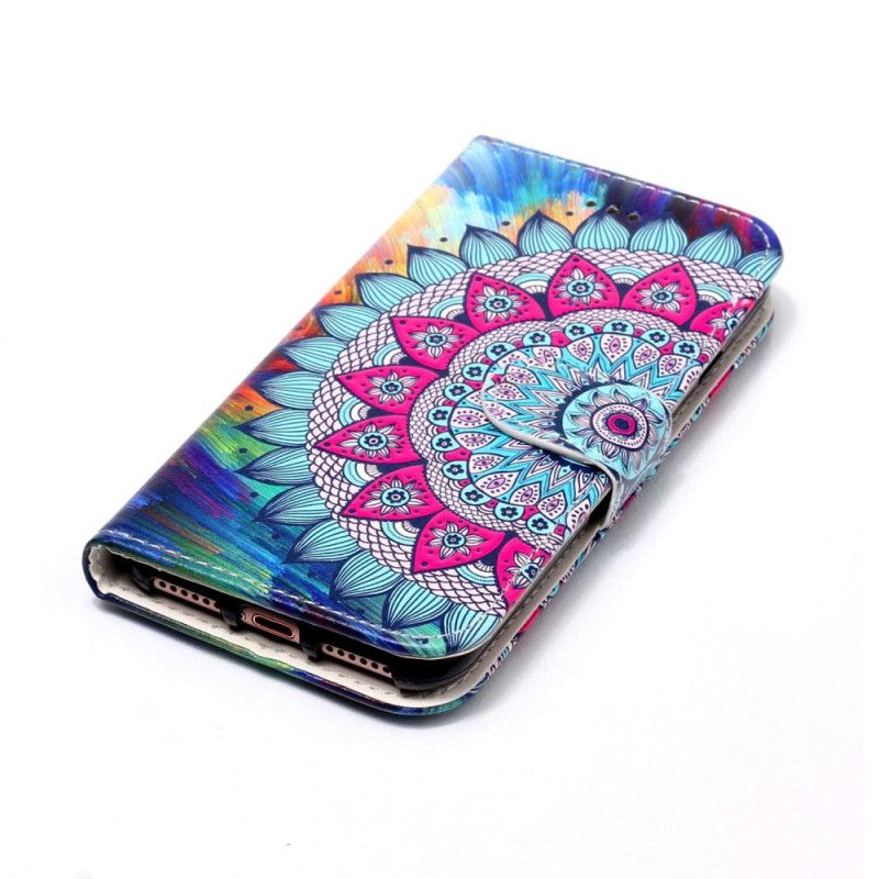 Flip Cover Til Samsung Galaxy S24 Plus 5g Mandala Blomst Med Rem