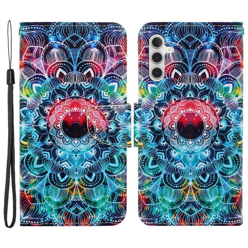 Flip Cover Til Samsung Galaxy S24 Plus 5g Mandala Med Rem