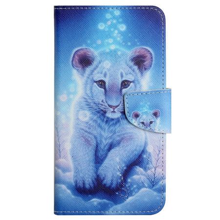 Læder Cover Samsung Galaxy S24 Plus 5g Leopardmønster Med Rem