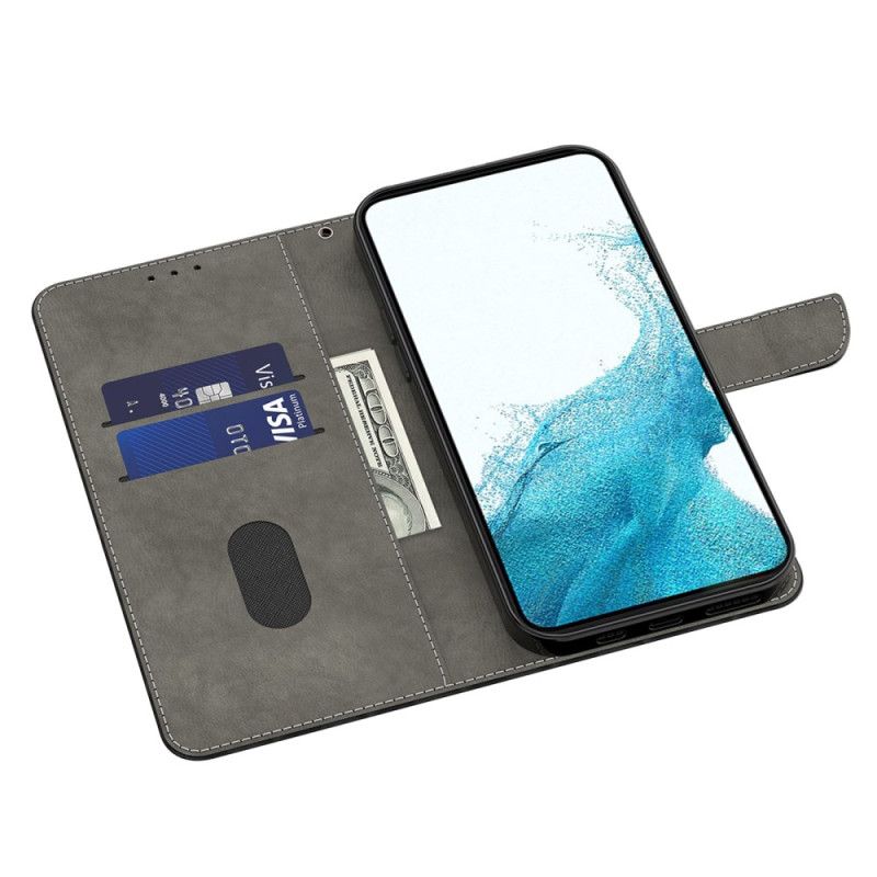 Læder Cover Samsung Galaxy S24 Plus 5g Telefon Etui Sort Kat