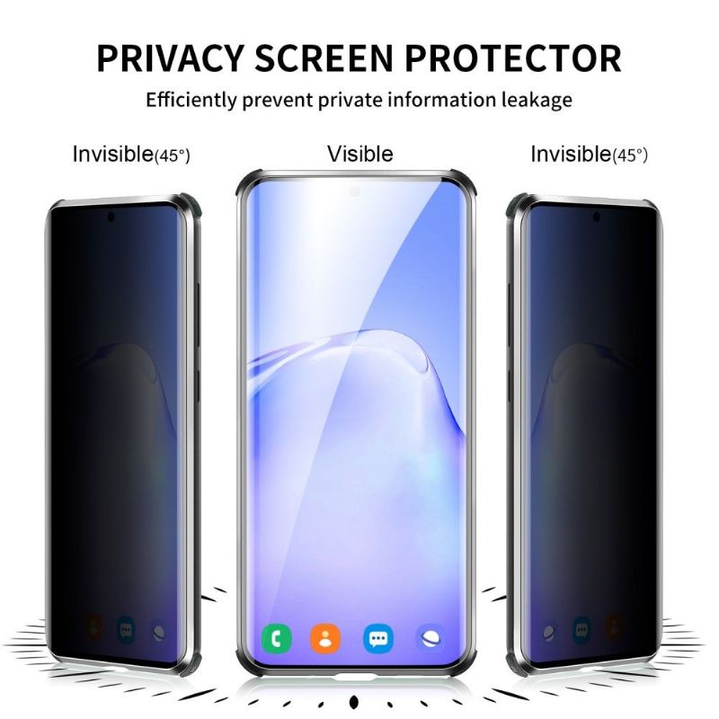 Cover Samsung Galaxy S20 Aftageligt Hærdet Glas Med Privatlivsfilter