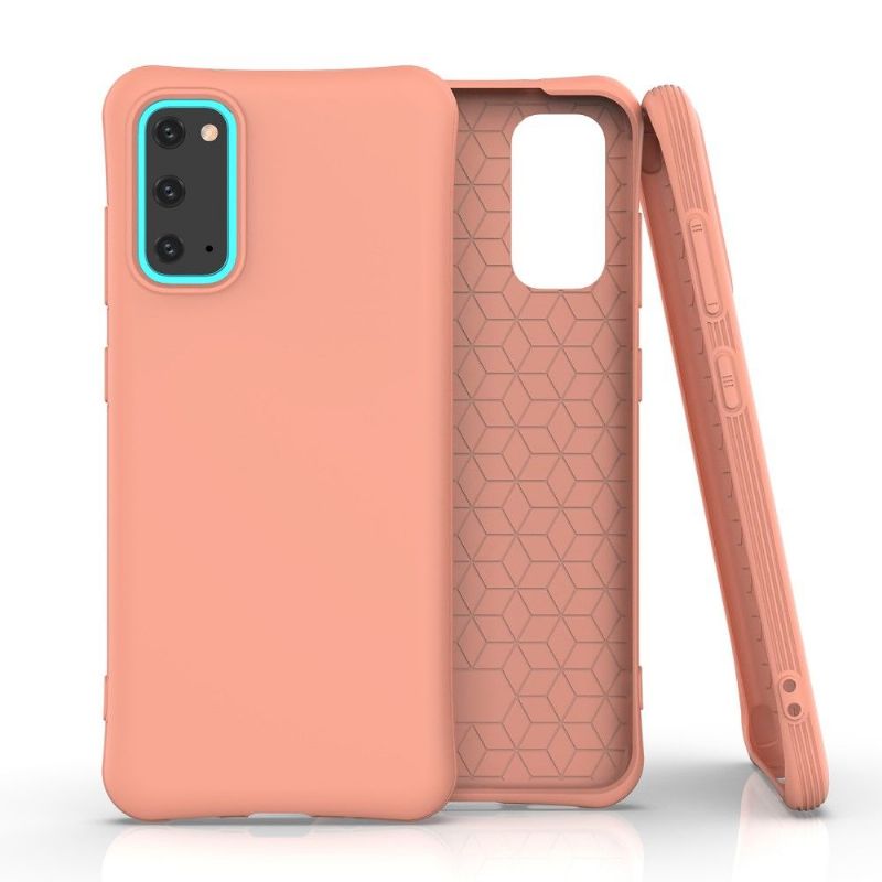 Cover Samsung Galaxy S20 Silikonemåtte Forstærkede Hjørner