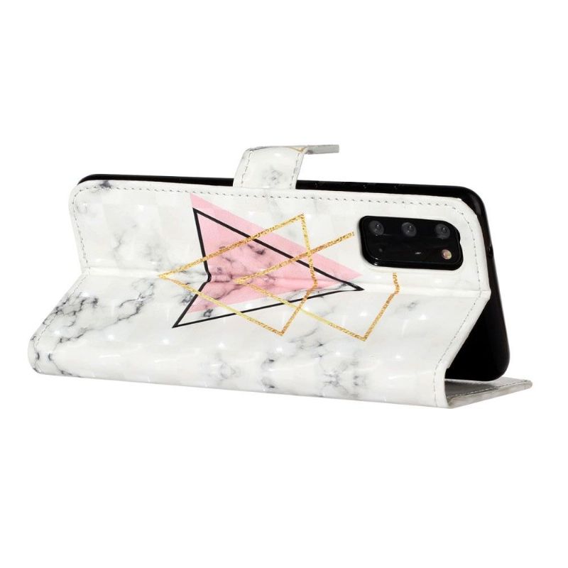 Flip Cover Samsung Galaxy S20 Marmortrekanter