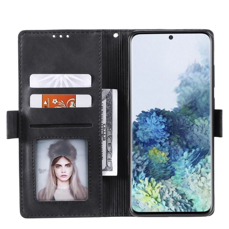 Flip Cover Samsung Galaxy S20 Vintage Lomme Med Snor