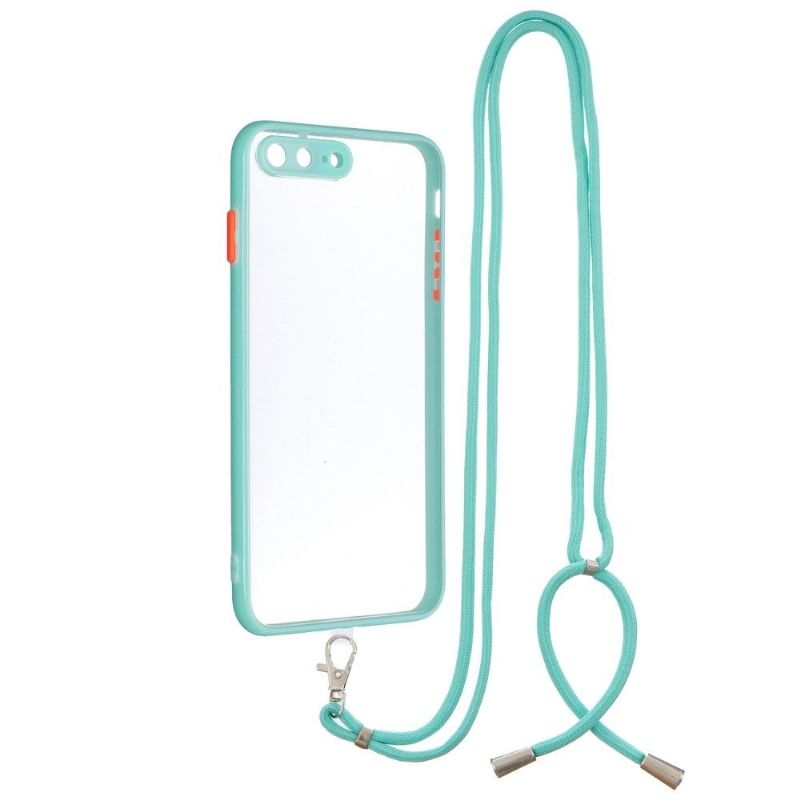 Cover iPhone 8 Plus / 7 Plus Anti-fald Med Snor Klar Kofanger