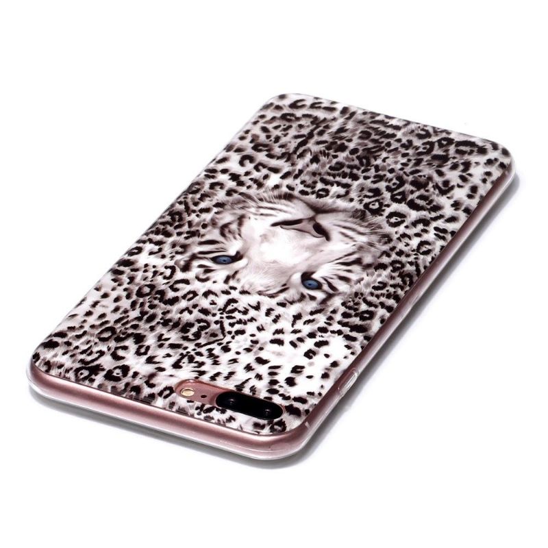 Cover iPhone 8 Plus / 7 Plus Lysende Sneleopard