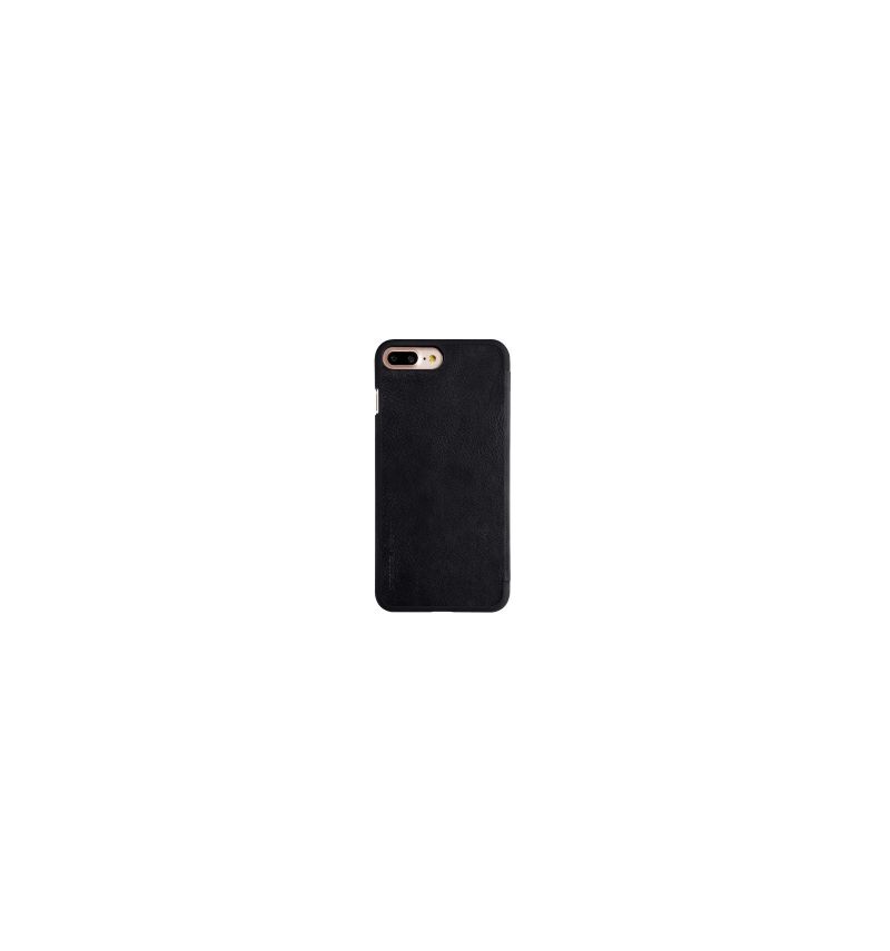 Flip Cover iPhone 8 Plus / 7 Plus Hemming Nillkin Læder Kortholder - Sort