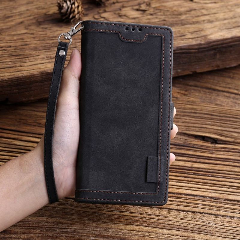 Flip Cover iPhone 8 Plus / 7 Plus Med Snor Vintage Kortholder