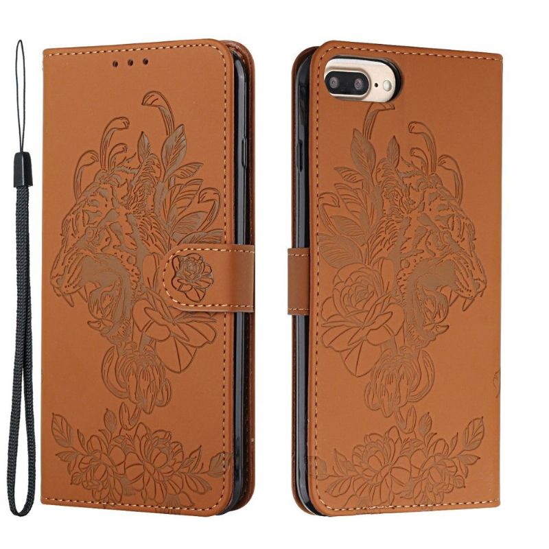 Flip Cover iPhone 8 Plus / 7 Plus Tiger Design