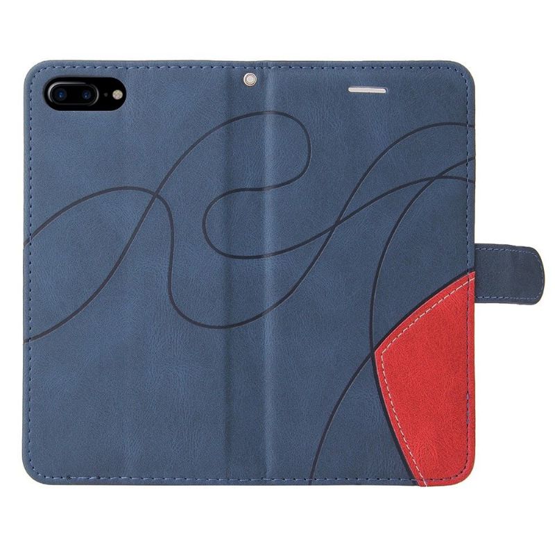 Flip Cover iPhone 8 Plus / 7 Plus Tofarvet Kunstnerisk