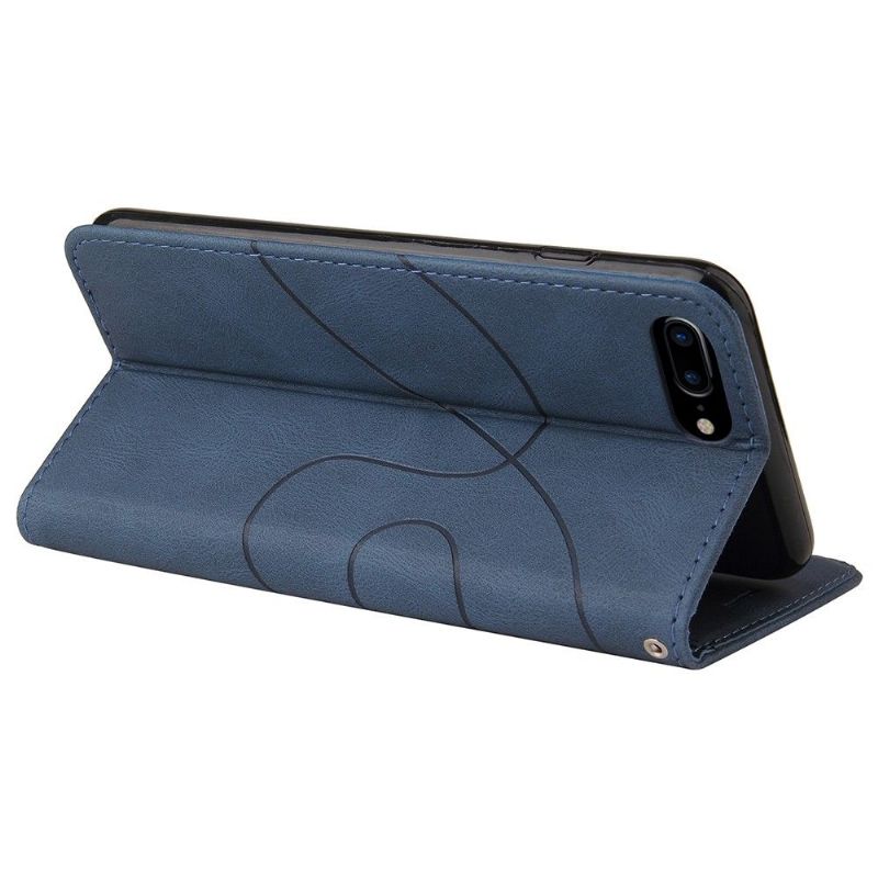 Flip Cover iPhone 8 Plus / 7 Plus Tofarvet Kunstnerisk