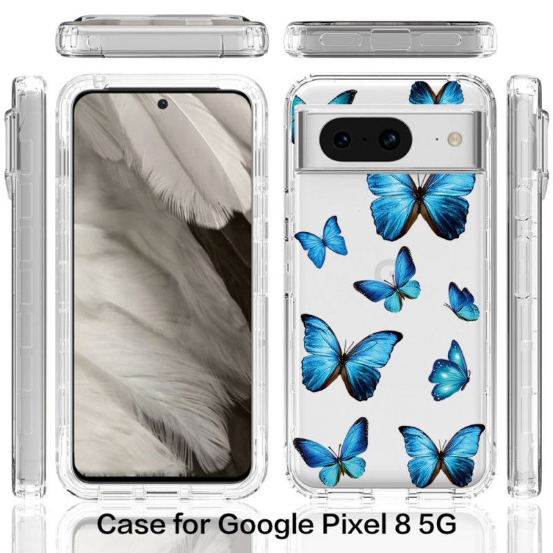 Cover Google Pixel 8 Forstærkede Sommerfugle