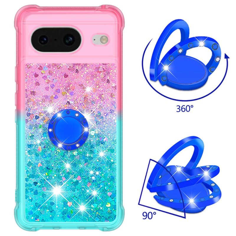 Cover Google Pixel 8 Telefon Etui Glitter Ring-holder