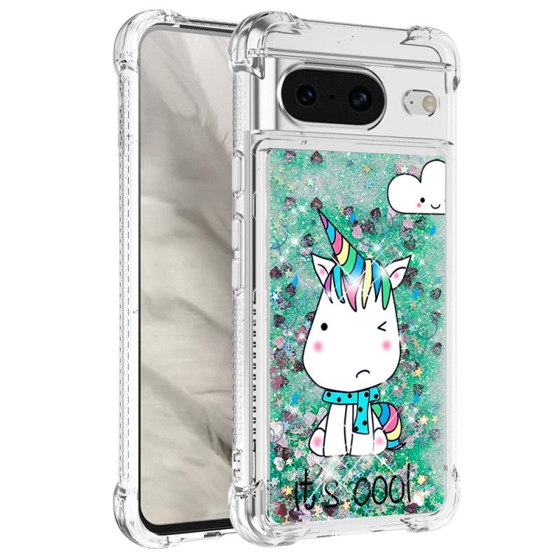 Cover Google Pixel 8 Unicorn Glitter