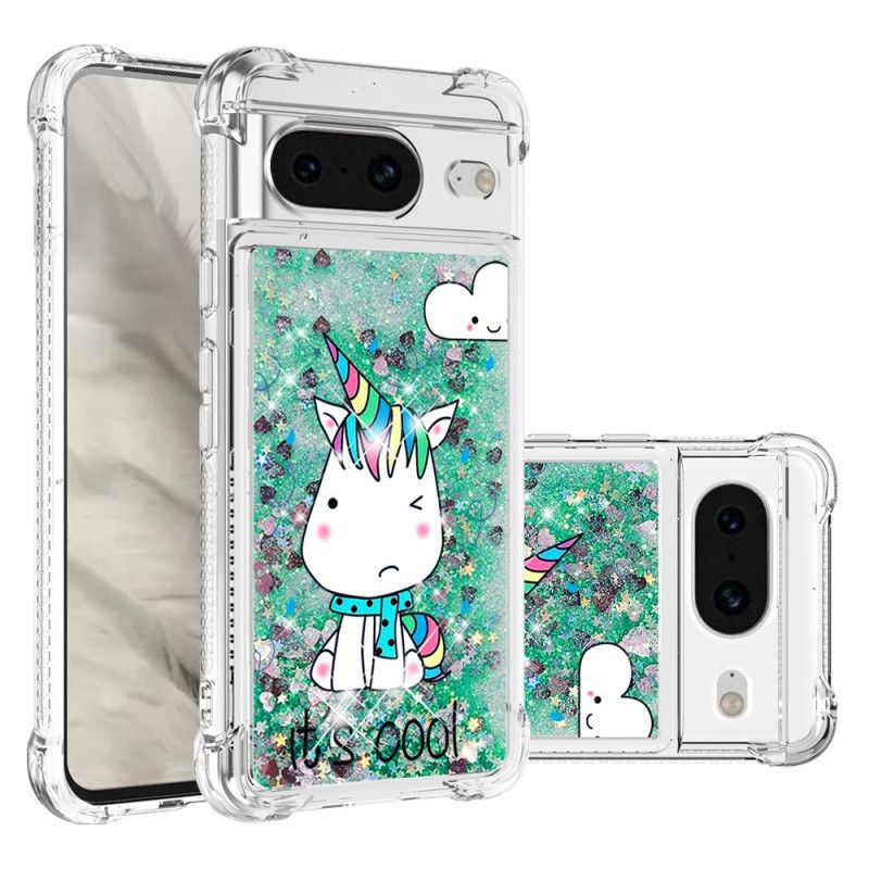 Cover Google Pixel 8 Unicorn Glitter