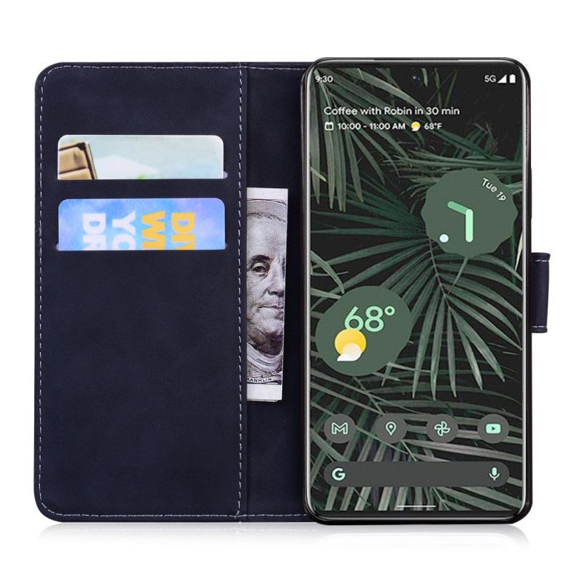 Flip Cover Google Pixel 8 Pragtfuld Sommerfugl Med Rem