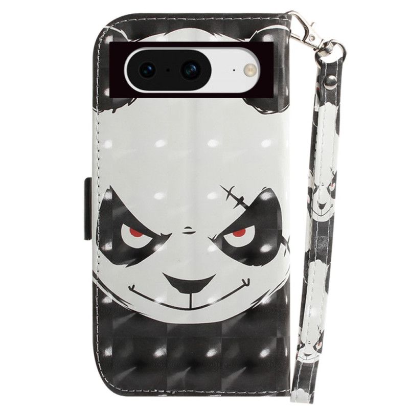 Flip Cover Google Pixel 8 Vred Panda Med Rem