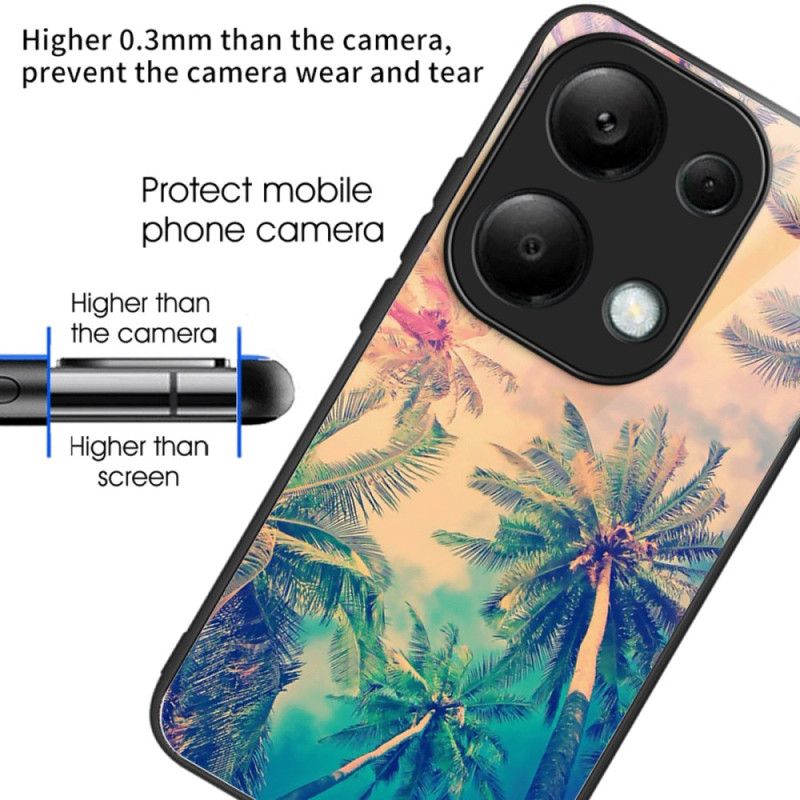 Cover Xiaomi Redmi Note 13 Pro 4g Palme Af Hærdet Glas