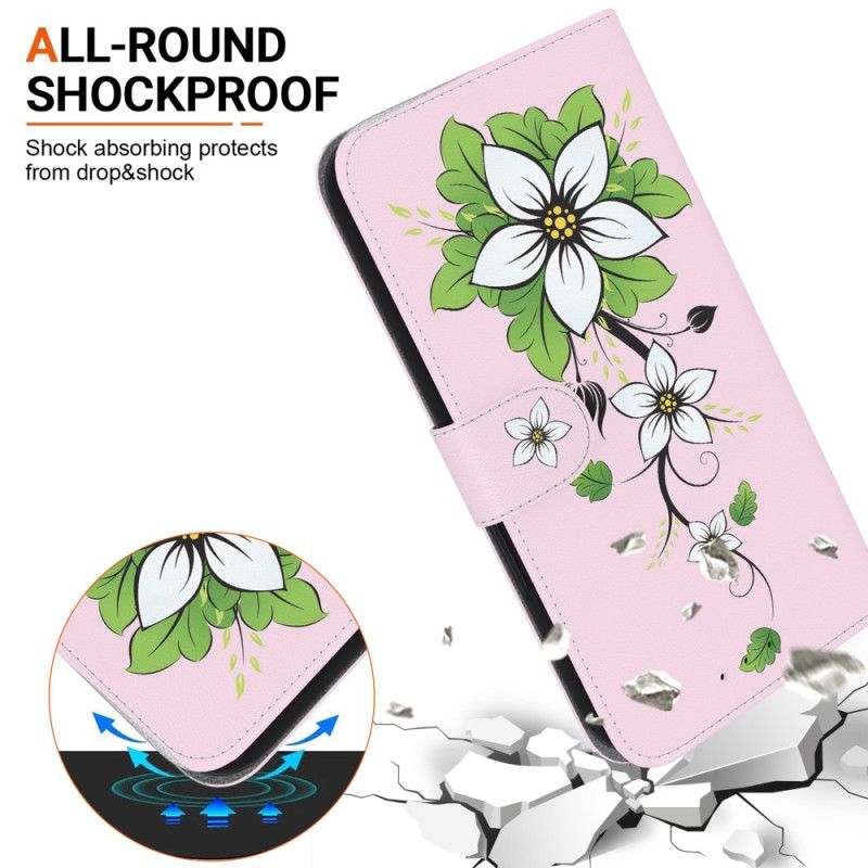 Flip Cover Til Xiaomi Redmi Note 13 Pro 4g Lilje I Thong