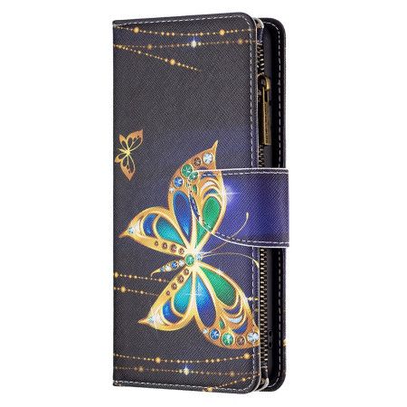 Flip Cover Xiaomi Redmi Note 13 Pro 4g Strass Sommerfuglepung Med Rem