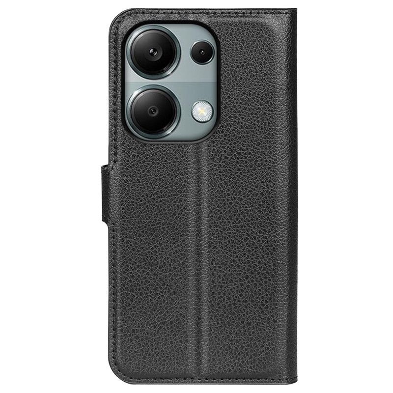 Læder Cover Xiaomi Redmi Note 13 Pro 4g Telefon Etui Klassisk Litchi Imiteret Læder