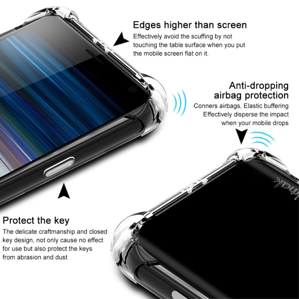 Mobilcover Sony Xperia 10 Original Transparent + Beskyttelsesfilm