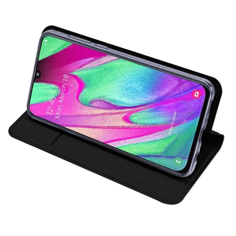 Case Samsung Galaxy A40 Business Imiteret Læder