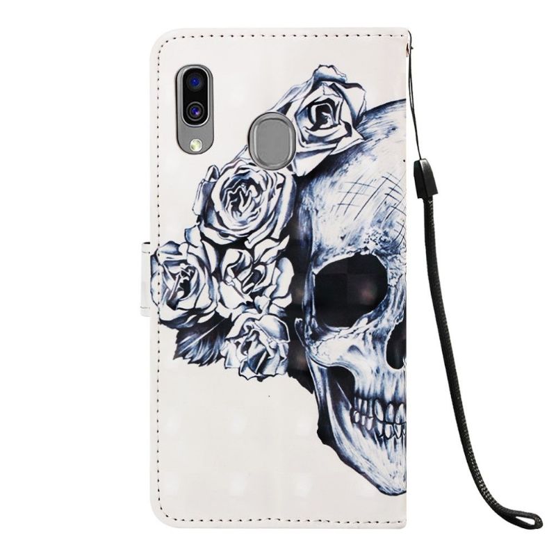 Flip Cover Samsung Galaxy A40 Kranieblomster