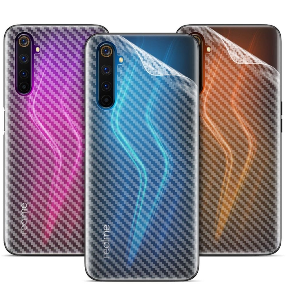 Carbon Bagfilm Til Realme 6 Pro (2 Stk)