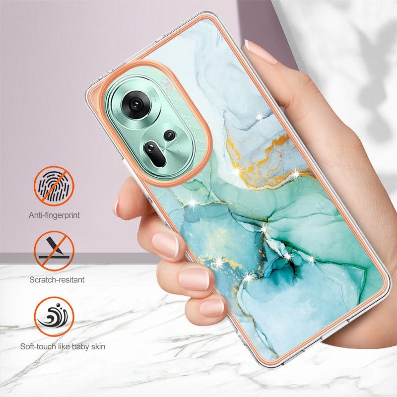 Cover Oppo Reno 11 5g Telefon Etui Marmormønster