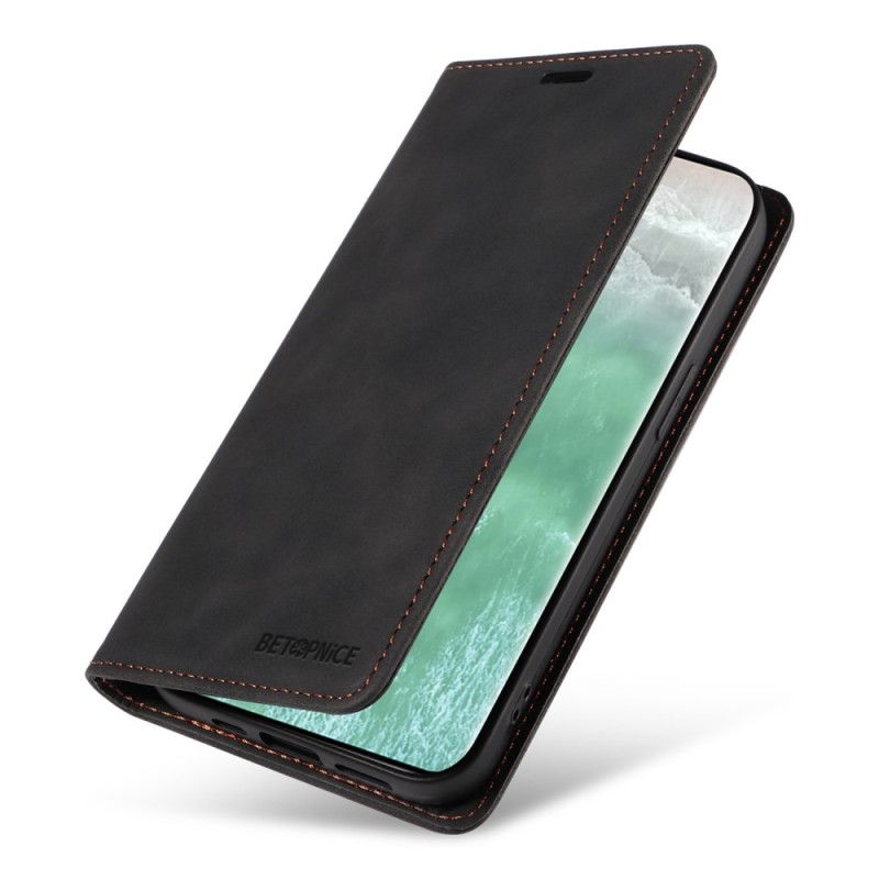 Flip Cover Oppo Reno 11 5g Betopnice Ruskindseffekt Rfid-blokering