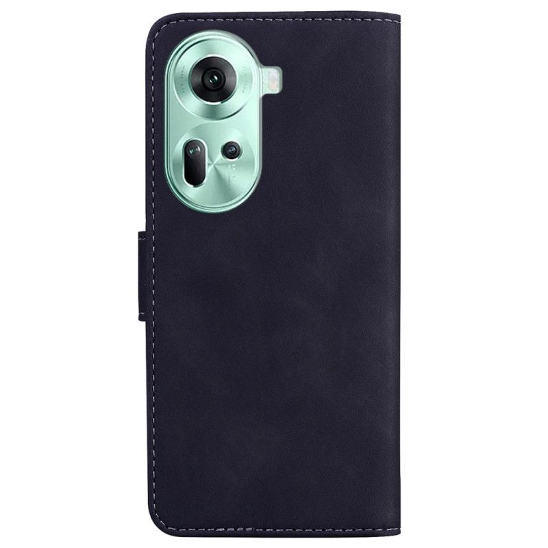 Flip Cover Oppo Reno 11 5g Læderstil