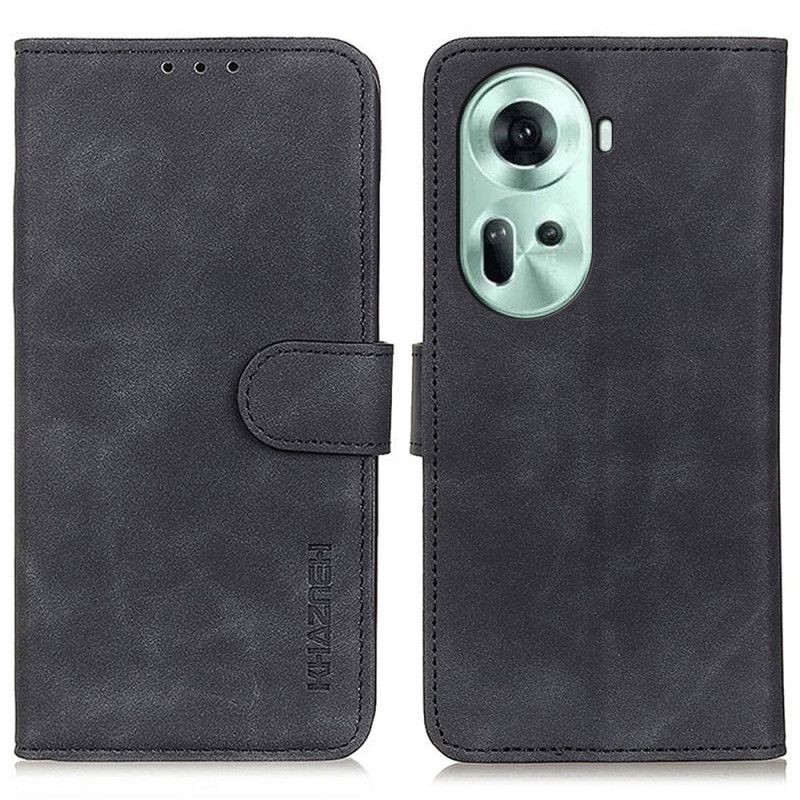 Flip Cover Oppo Reno 11 5g Retro Lædereffekt Khazneh