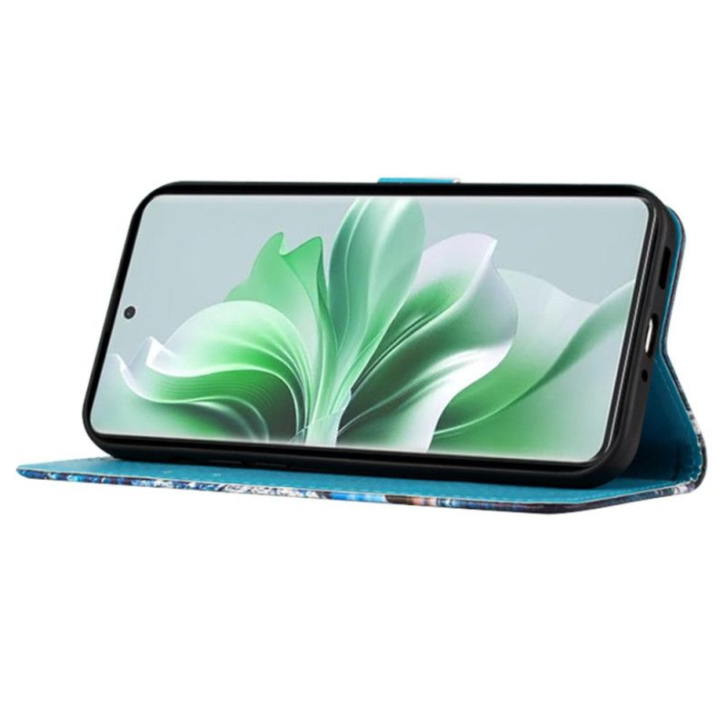 Flip Cover Til Oppo Reno 11 5g Mandala Blomst Med Rem