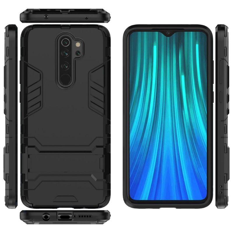 Cover Xiaomi Redmi Note 8 Pro Anti-fald Cool Guard Stødsikker Med Integreret Stativ