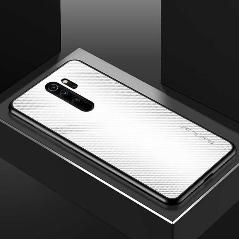 Cover Xiaomi Redmi Note 8 Pro Carbon Glas Bagside