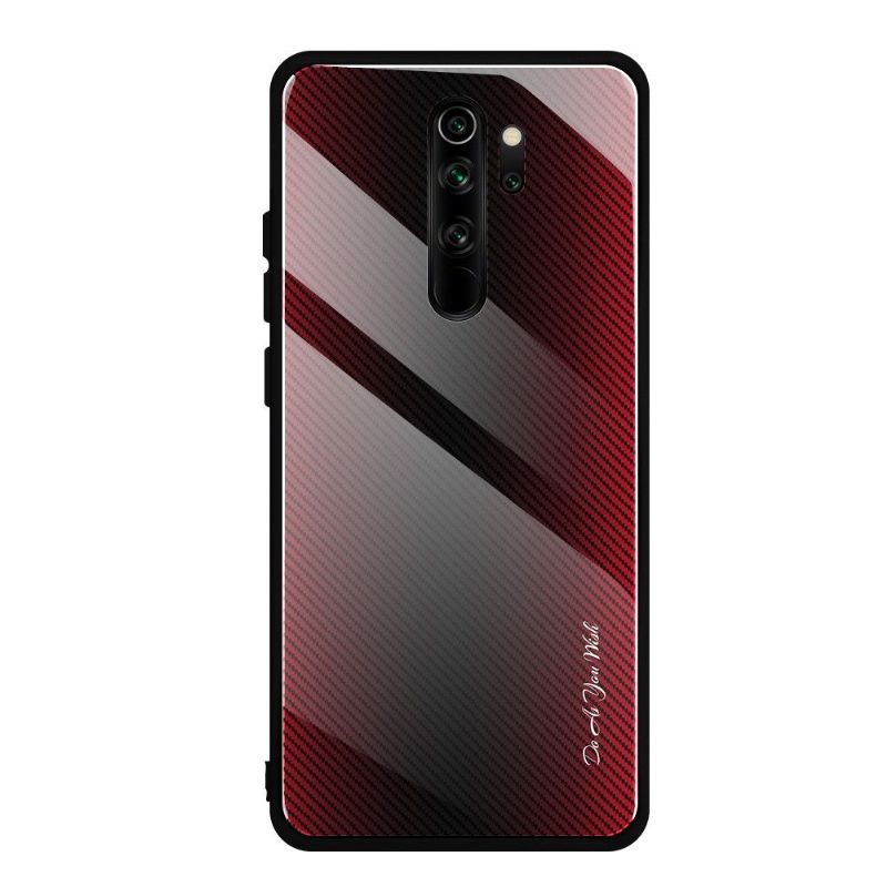 Cover Xiaomi Redmi Note 8 Pro Carbon Glas Bagside