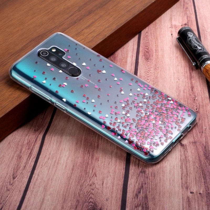 Cover Xiaomi Redmi Note 8 Pro Flere Hjerter