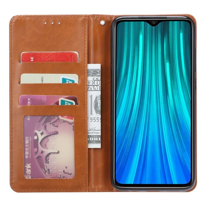 Flip Cover Xiaomi Redmi Note 8 Pro Anti-fald Læder Effekt Stand Case