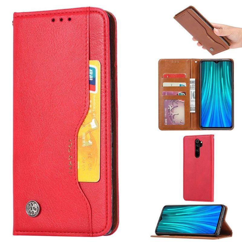 Flip Cover Xiaomi Redmi Note 8 Pro Anti-fald Læder Effekt Stand Case