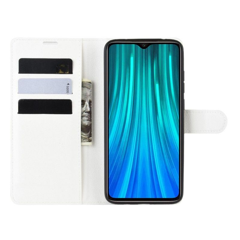 Flip Cover Xiaomi Redmi Note 8 Pro Anti-fald Punge Etui Læderstil - Sort