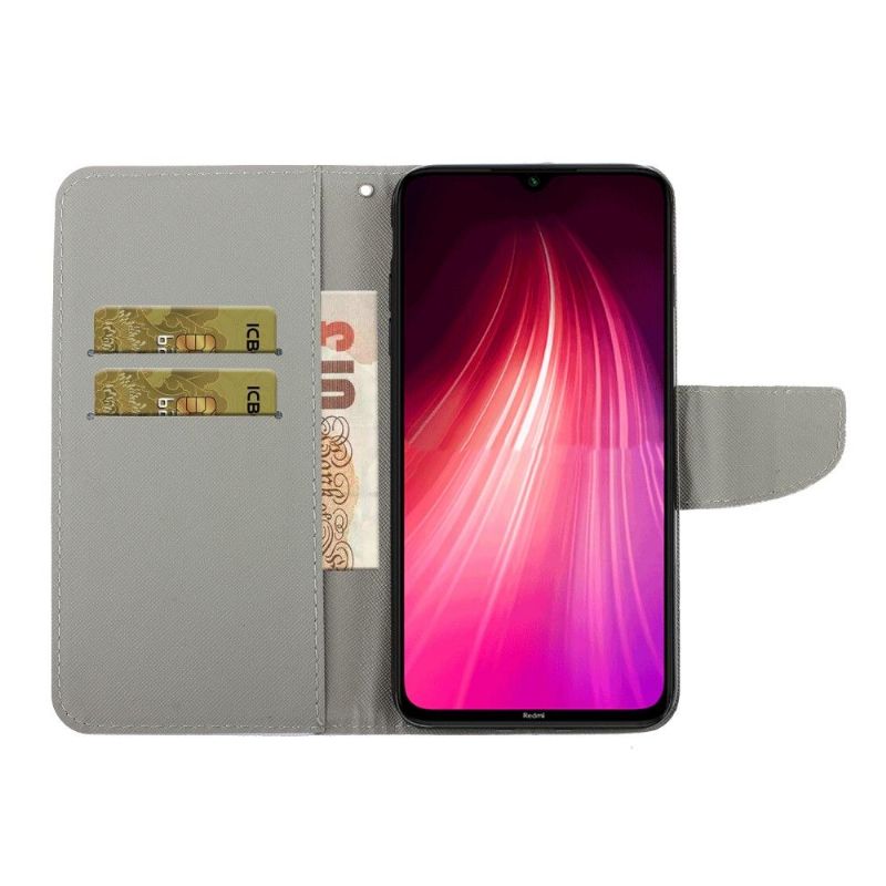 Flip Cover Xiaomi Redmi Note 8 Pro Anti-fald Punge Etui Tusindfryd