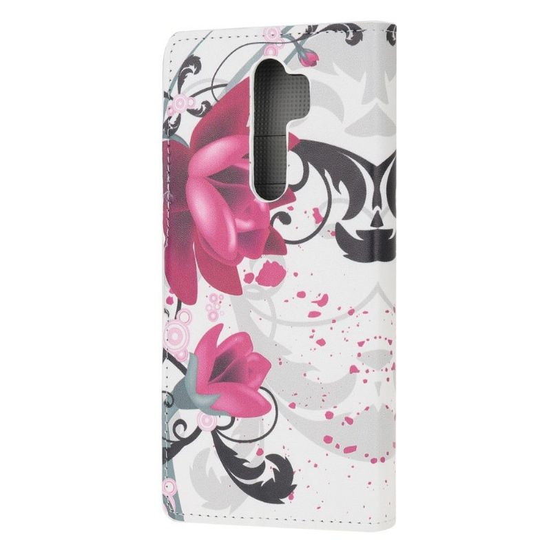 Flip Cover Xiaomi Redmi Note 8 Pro Lotusblomster