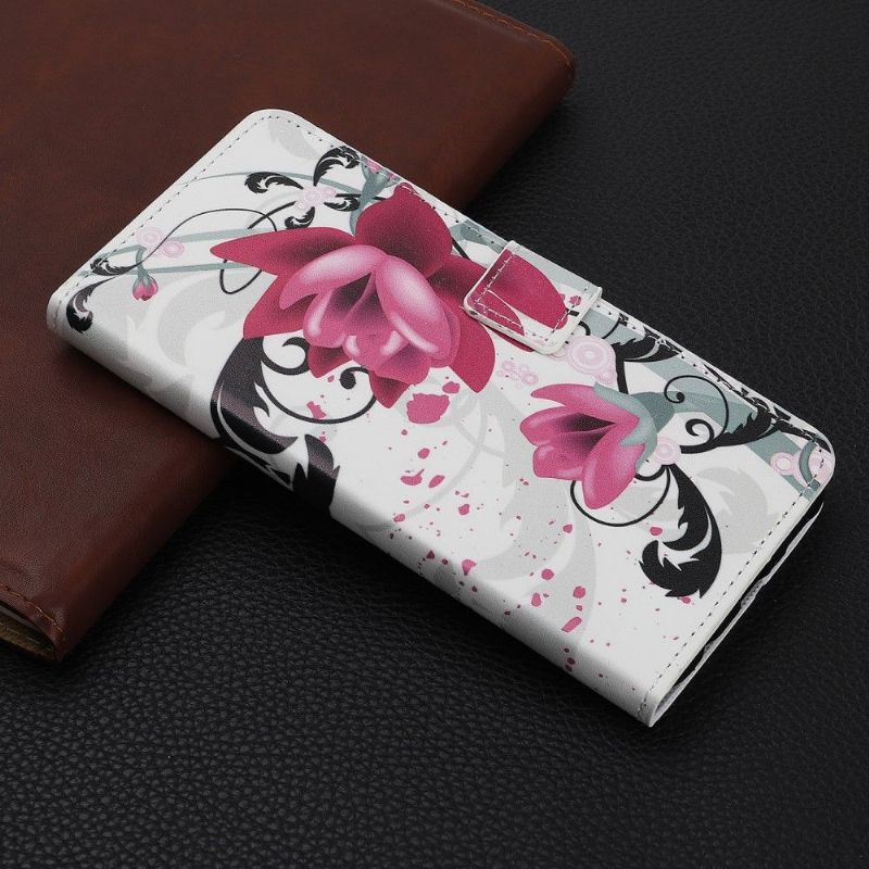 Flip Cover Xiaomi Redmi Note 8 Pro Lotusblomster