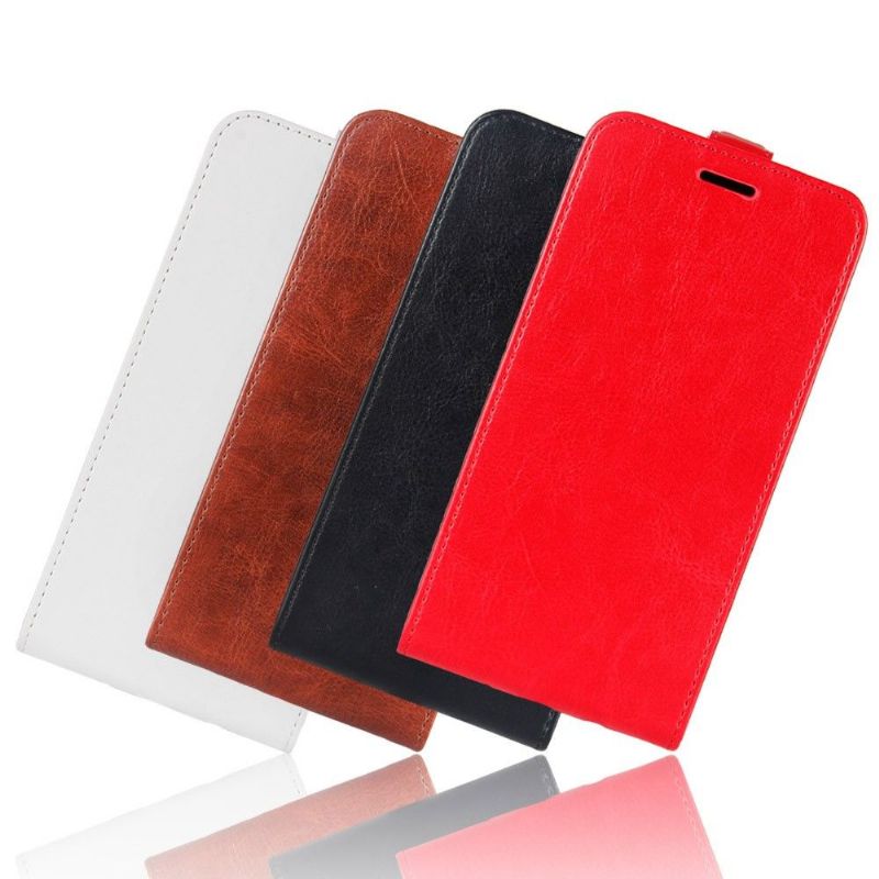 Læder Cover Xiaomi Redmi Note 8 Pro Flip Cover Lodret Kunstlæder