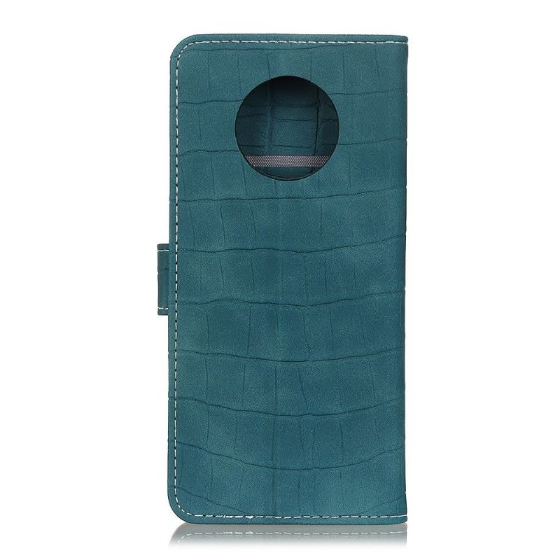 Flip Cover Xiaomi Redmi Note 9T Hemming Croc-imiteret Læder-look