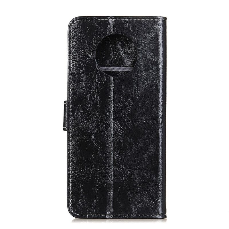 Flip Cover Xiaomi Redmi Note 9T Luksuriøs Lædereffektsøm