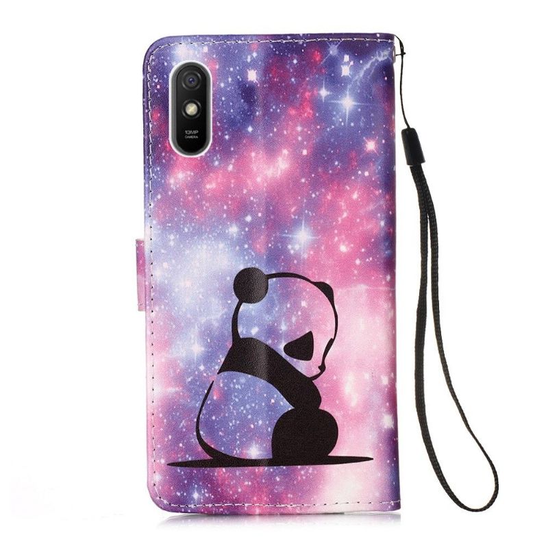 Case Xiaomi Redmi 9A Med Snor Drømmende Panda