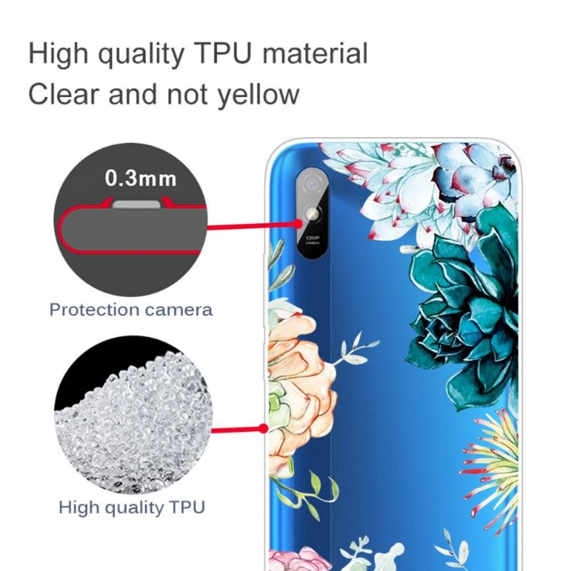 Cover Xiaomi Redmi 9A Blomstersort