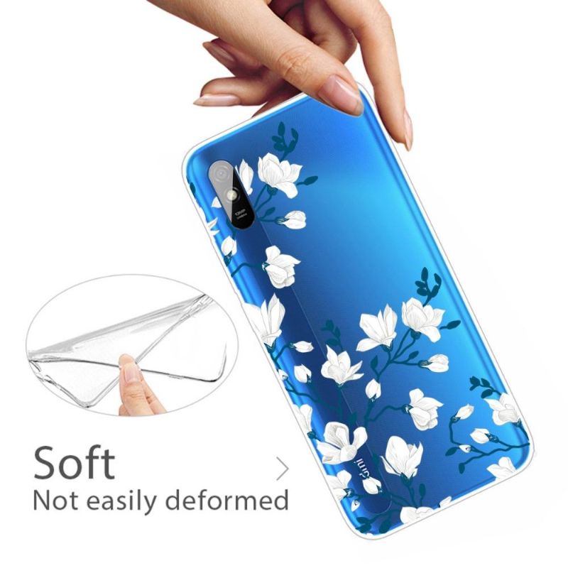 Cover Xiaomi Redmi 9A Hvide Blomster